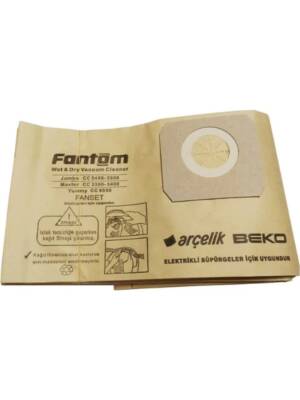 Fantom & Arçelik & Beko Kazanlı Süpürge Kağıt Toz Torbası