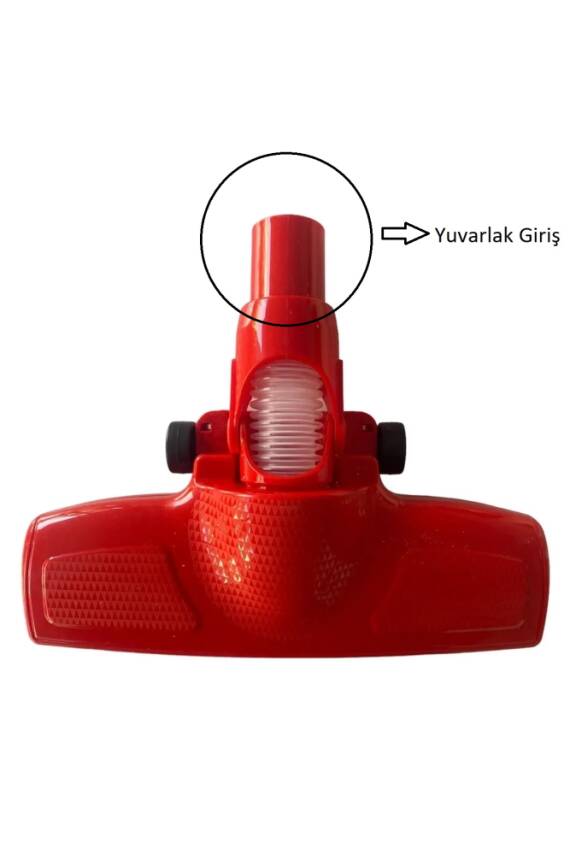 Fantom Pratik Süpürge Tekerlekli Emici Başlık Kırmızı - 1