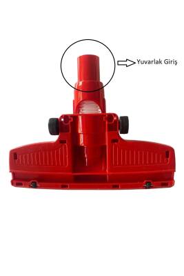 Fantom Pratik Süpürge Tekerlekli Emici Başlık Kırmızı - 2